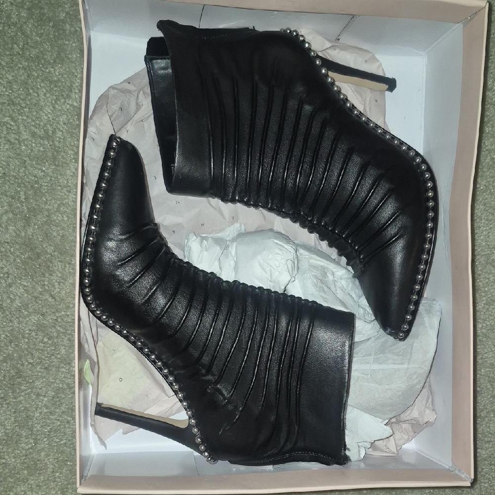 BCBGeneration Black Studded Heeled Boots